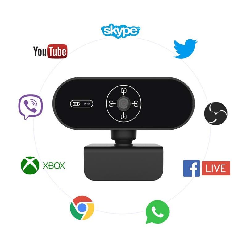 Webcam 1080P Netz Nocken voll HD 1080P Mit Mikrofon Autofokus 2MP Webcams Für Live Konferenz Video Online Klasse Mini Webkamera