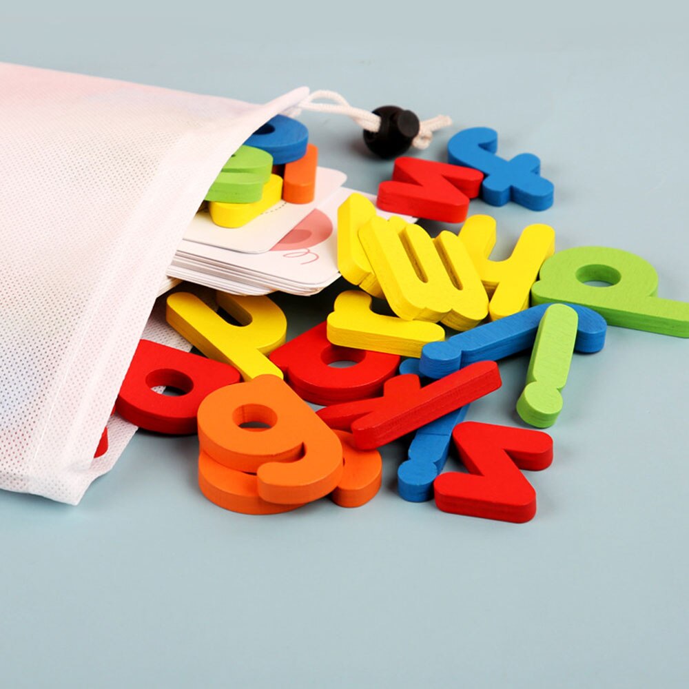 Wooden Alphabet Letter Learning Cards Set Word Spelling Practice Game Toy English Letters Spelling Card Word Toys