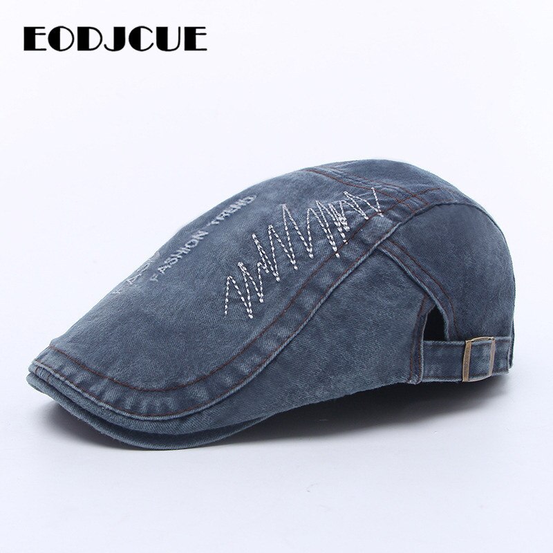 Gorras tipo boina de verano para hombres y mujeres, Bordado de letras con visera, para el Sol, para exteriores, novedad