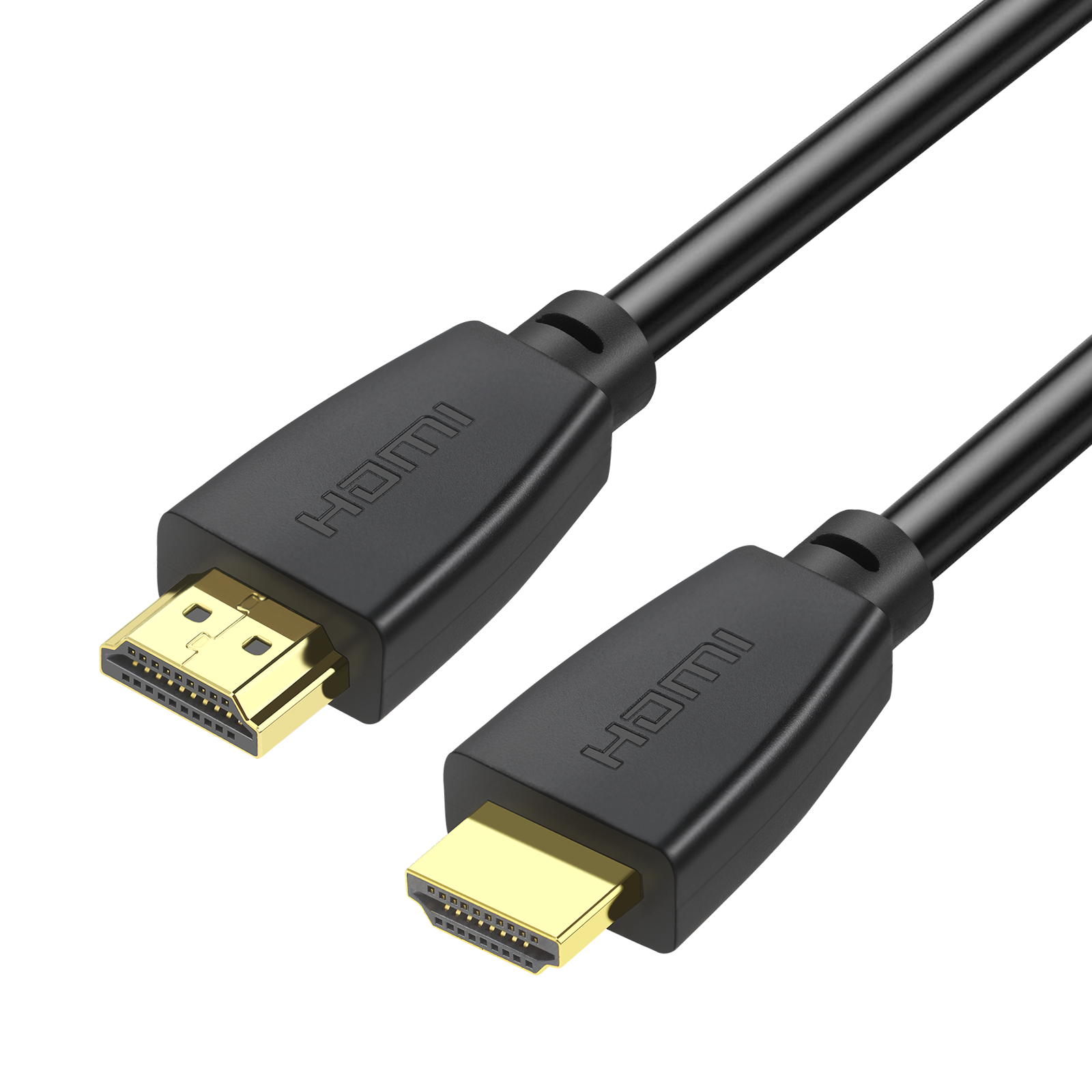 Høyhastighets 4k hdmi-kabel 18 gps 4k hdr 2160p 1080p 3d ethernet flettet hdmi-ledning, arc uhd hdmi-kabel kompatibel med bærbar pc: 1m