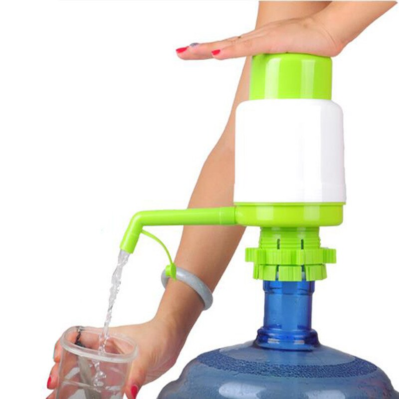 Manual Water Bottle Jug Hand Pump Dispenser Camping Drinking Spigot 5&6 Gallon Essential Home Office Travel Tools: Green