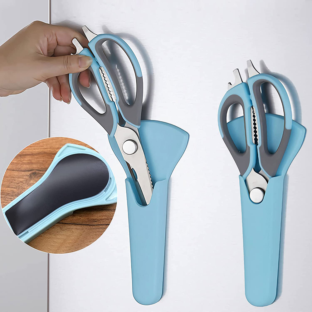 Scissors kitchen Scissors Shear Stainless Steel Multifunctional Heavy Duty Sharp With Magnetic Holder For Food Meat Fish Scissor