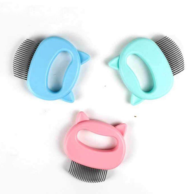 Peine de cuidado de manos para mascotas, peine de protección para mascotas, perro, mascota, cepillo suave de ABS, peine para el cuidado del cabello
