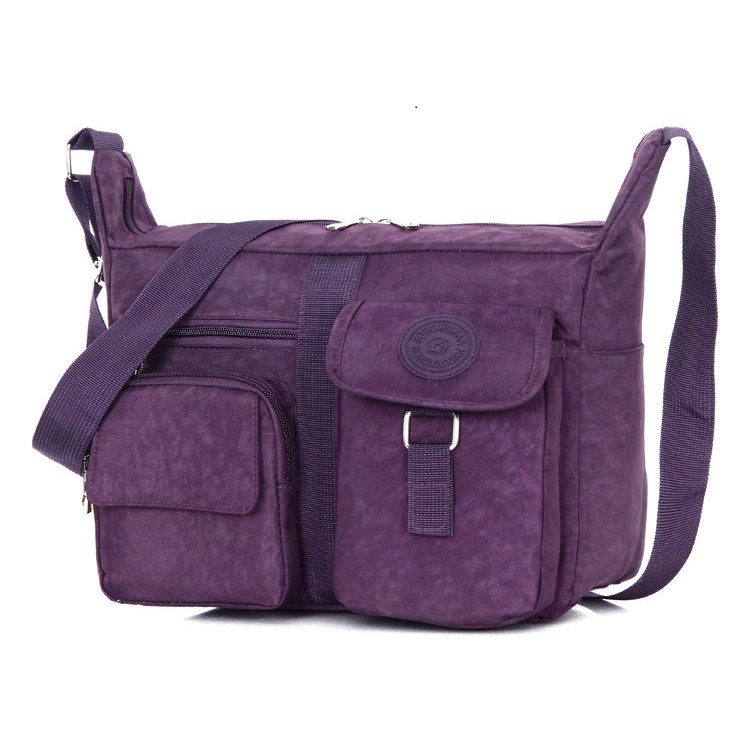 Luxe Handtas Casual Messenger Bag Diagonale Schoudertas Unisex Kleine Schooltas Single-schoudertas: Purple Handbag