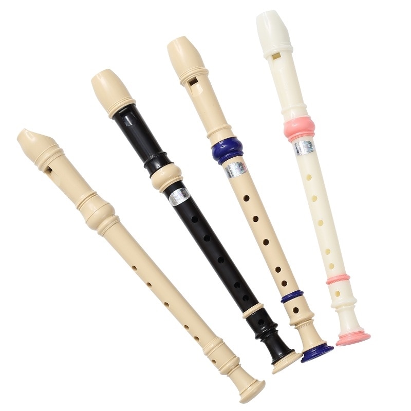 1 stück verstellbare 6/8- loch-sopranflöte, langflöte, aus ungiftigem abs-kunststoff, blockflöte, klarinette, anfängerflöte, holzblasinstrumente