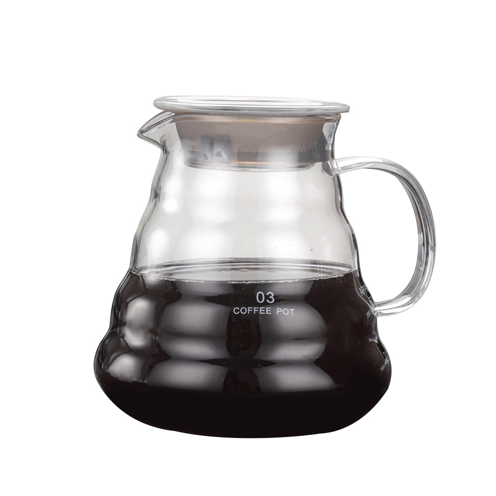 Pour Over Range Coffee Server Carafe Drip Coffee Pot Coffee Kettle Brewer Barista Percolator Clear 360ml 600ml 800ml: 3