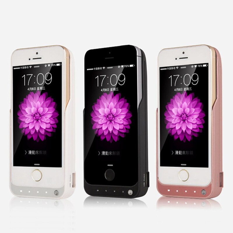 4200mAh External Phone Battery Case for iphone 5 5G 5S SE Charger Case for iphone 5 5G 5S SE External Battery Charging Case