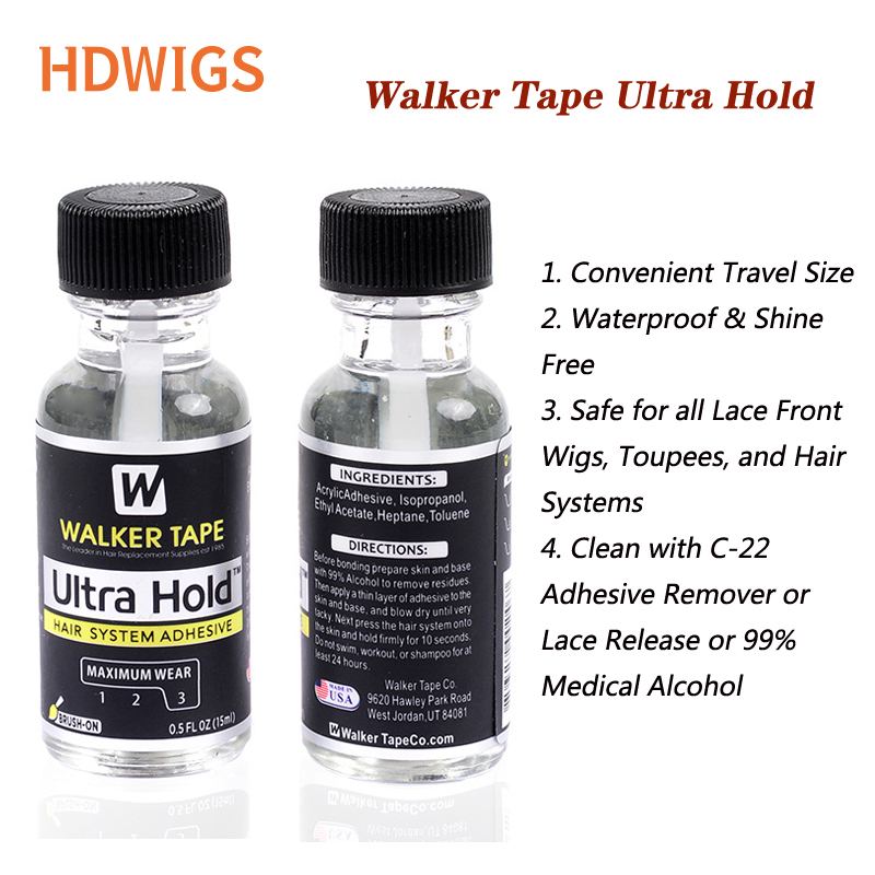 15ml Toupet Kleber C-22 Kleber Entferner Gehhilfe Band Ultra halt Kleber für Echthaar Perücken Gehhilfe Lösungsmittel Kleber Entferner für Frauen Mann Perücke