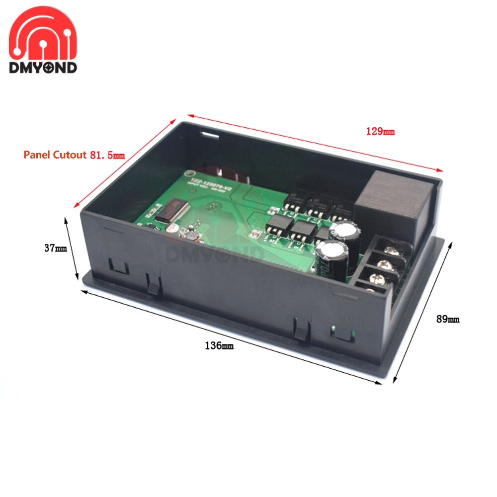 DC10-55V Digital Multifunctional Integrated DC Motor Speed Controller with Programmable Intelligent Timing Forward Rotation 12V