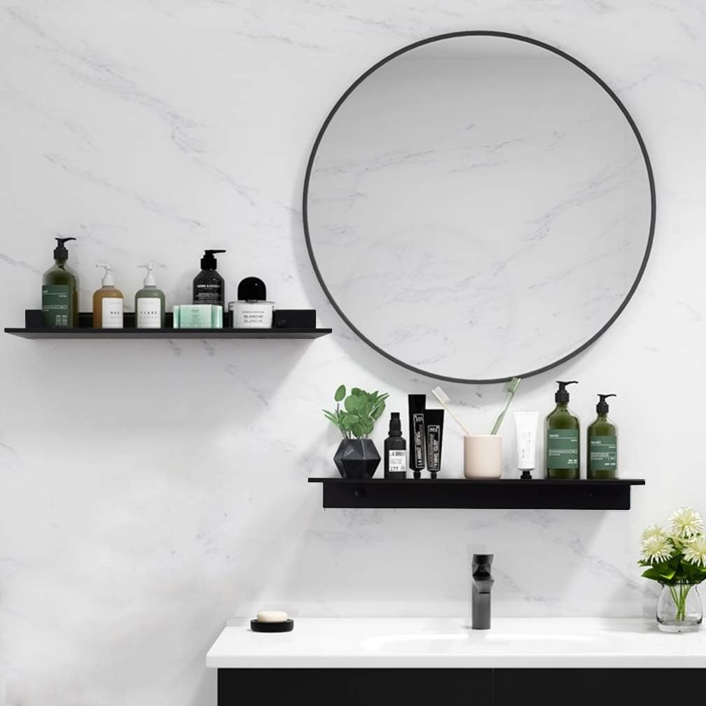 Estantes flotantes para baño sin perforación, estante de pared de almacenamiento, organizador para el hogar, ferretería, armario, cocina, accesorios de baño