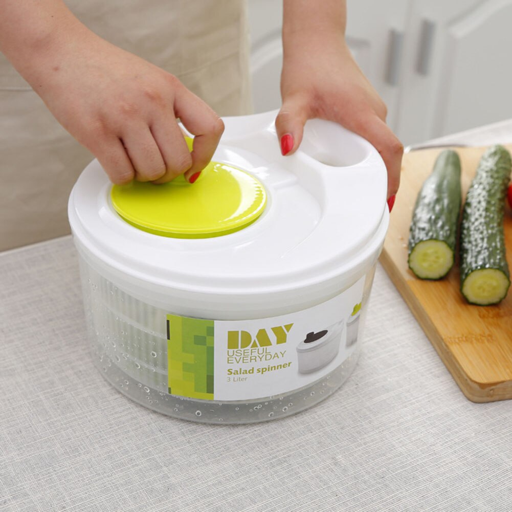 Groenten Salade Spinner Sla Leaf Groente Dehydrator Greens Wasmachine Droger Afdruiprek Scherper Zeef Voor Wassen Drogen Bladgroenten