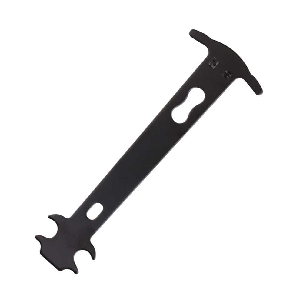 Comprobador de desgaste de cadena de bicicleta, herramienta de reparación, medidor de cadenas de bicicleta, Regla de medición, herramienta de reparación de reemplazo de cadena MTB, accesorios de ciclismo: Negro