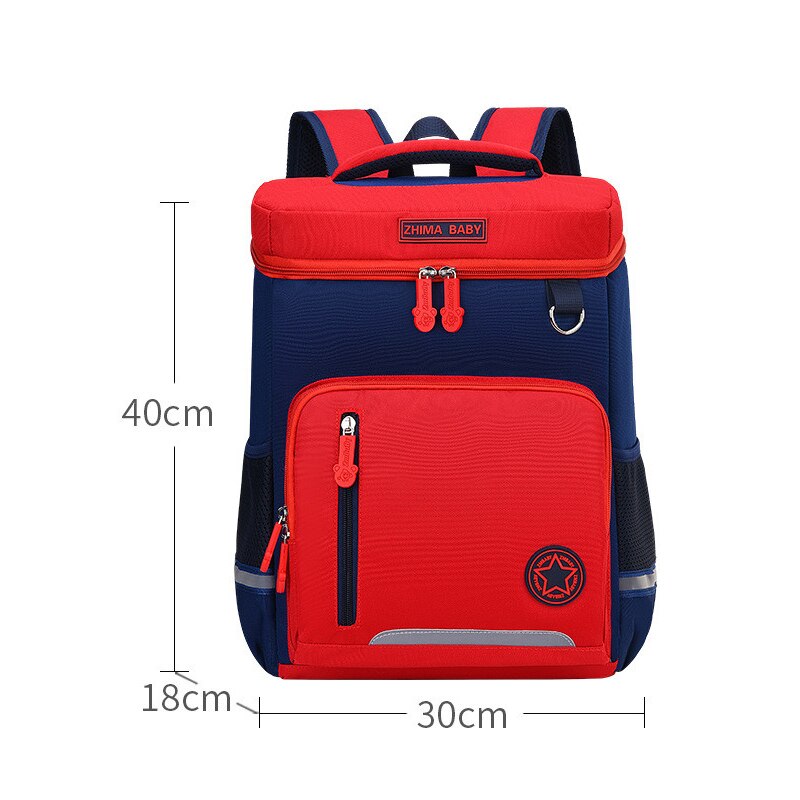 Children School Bags Primary Backpack For Boys Girls Kids Schoolbags Durable School Backpacks Mochila Sac A Dos: Large Red