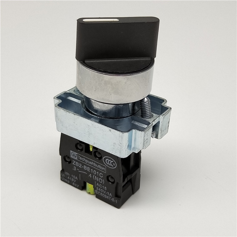 ZB2-BE101C XB2-BD21C XB2-BD21 Rotary switch knob 22mm 2 position Self-locking Latching Switch 1 NO Maintained Select Selector