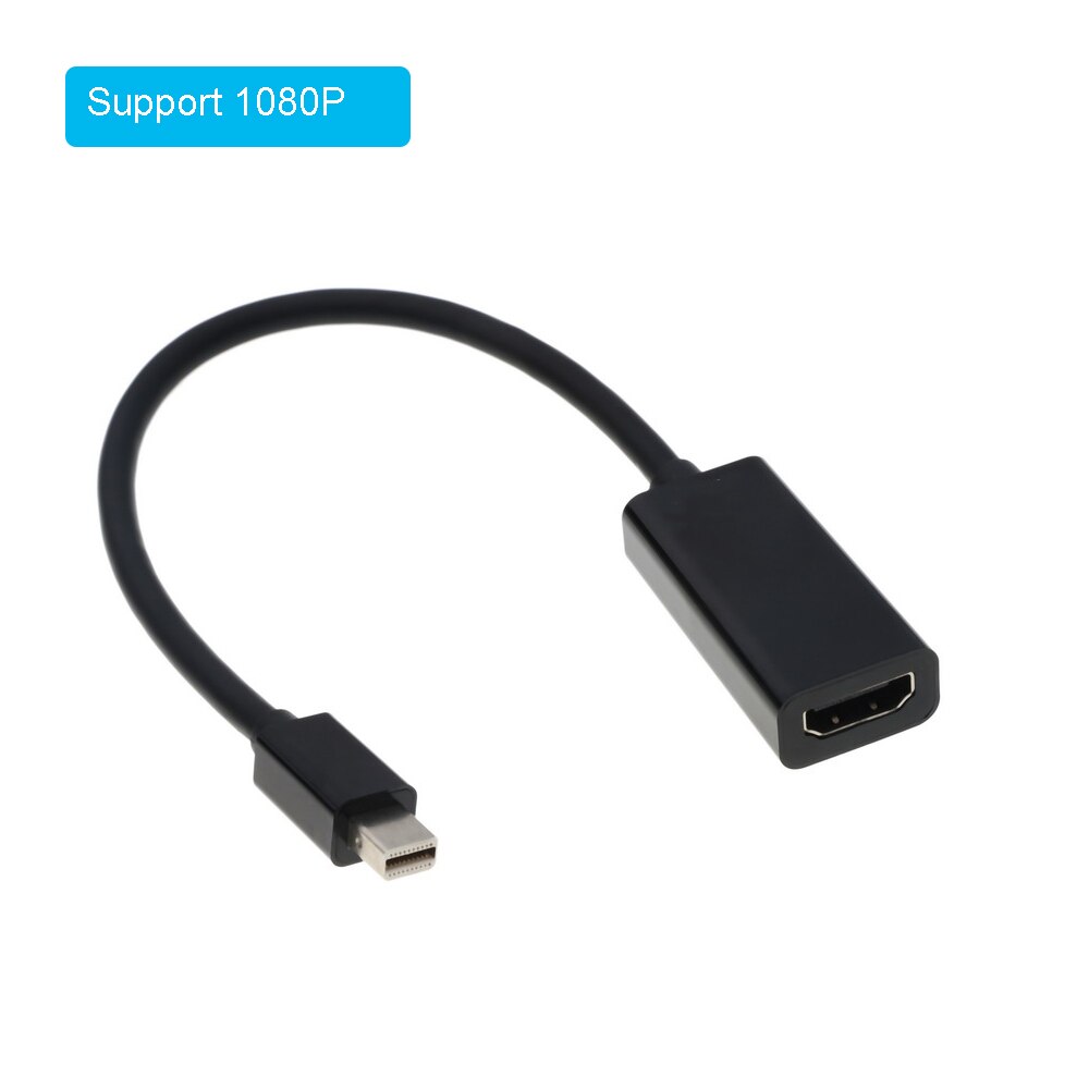 Mini DisplayPort to HDMI-compatible Adapter 4K Mini DP Cable Thunderbolt 2 Converter for MacBook Air Surface Pro 4 Thunderbolt: 1080P
