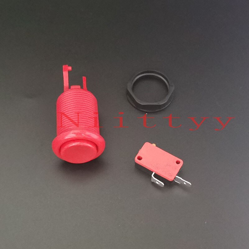 6pcs 28mm Mounting Hole Arcade push button American style 6 Color available For Arcade Game/Cocktail Happ