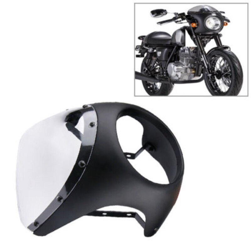 Carenado para carrocería de motocicleta, cubierta fina para parabrisas de 7 ", para Cafe Racer