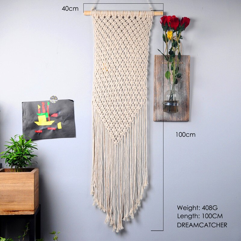 Stor macrame gobeläng macrame vägghängande bondgård dekor makrame rum dekoration gobeläng vägg för kvinnor: Typ 11