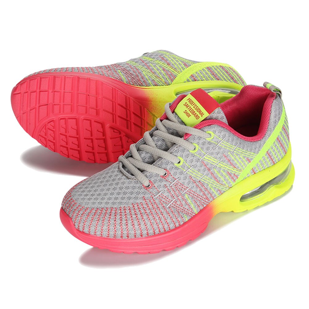 Damskie buty do tenisa poduszka powietrzna oddychające sportowe sportowe tenisówki na co dzień B2Cshop: Gray red / 40