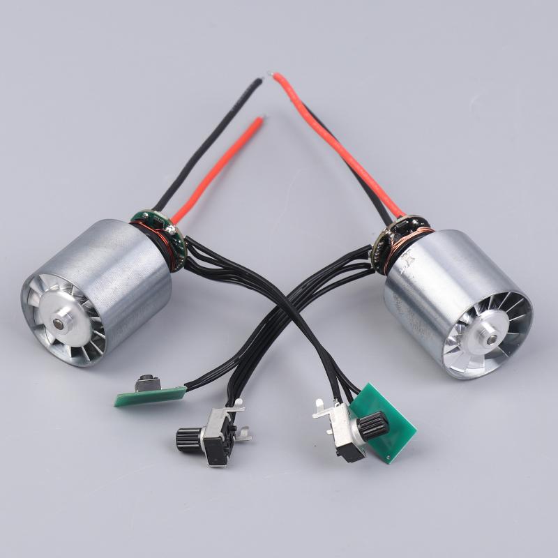 Silnik bezszczotkowy BLDC o dużej mocy 2S/3S DC 7.4V 12V z sterownikiem, regulacją prędkości, metalowy bezszczotkowy wentylator kanałowy