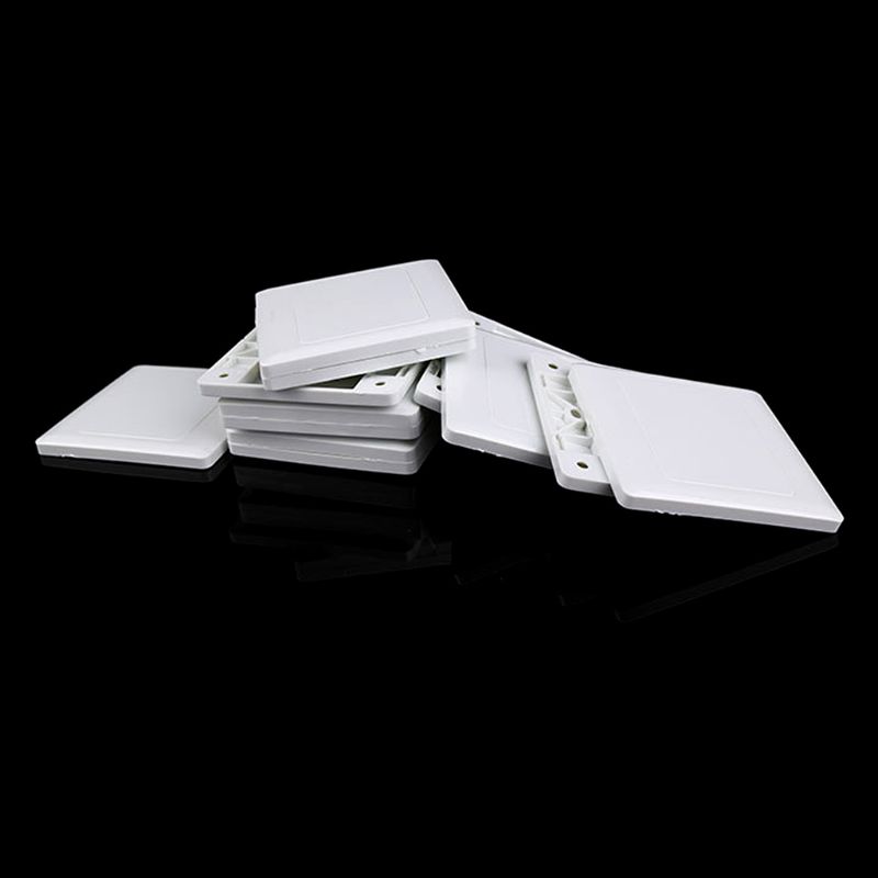 Electric Wall Switch Socket Blank Cover Panel Whiteboard ABS Outlet Plate Bezel Tool 86x86mm