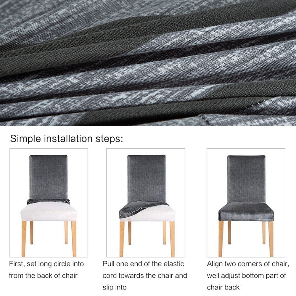 Geometrische Spandex Stuhl Abdeckung strecken Elastische Hussen Stuhl Sitzbezüge Für Esszimmer Küche Hochzeit Bankett Hotel