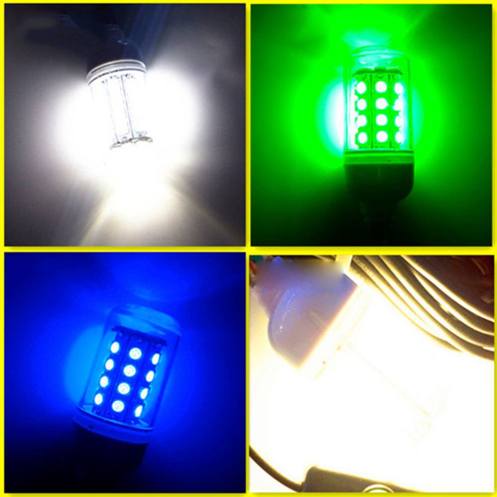 Lámpara de luz LED subacuática resistente al agua, 12V, sumergible, para pesca nocturna, barco, iluminación exterior, DTT88