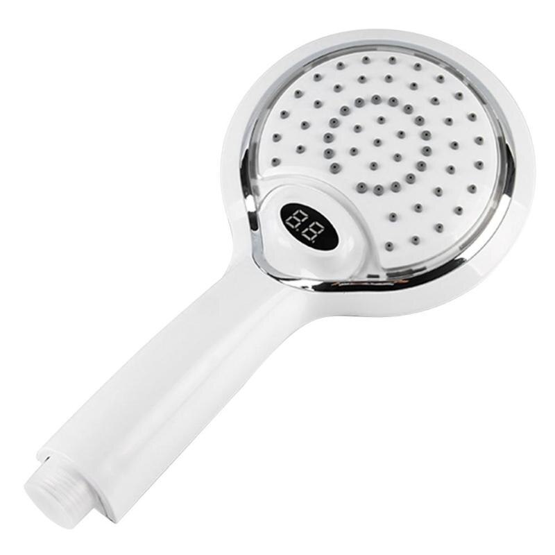 LCD Hand Shower Led handheld Shower Head with Temperature Digital Display 3 Colors Change Water Powered led shower spray