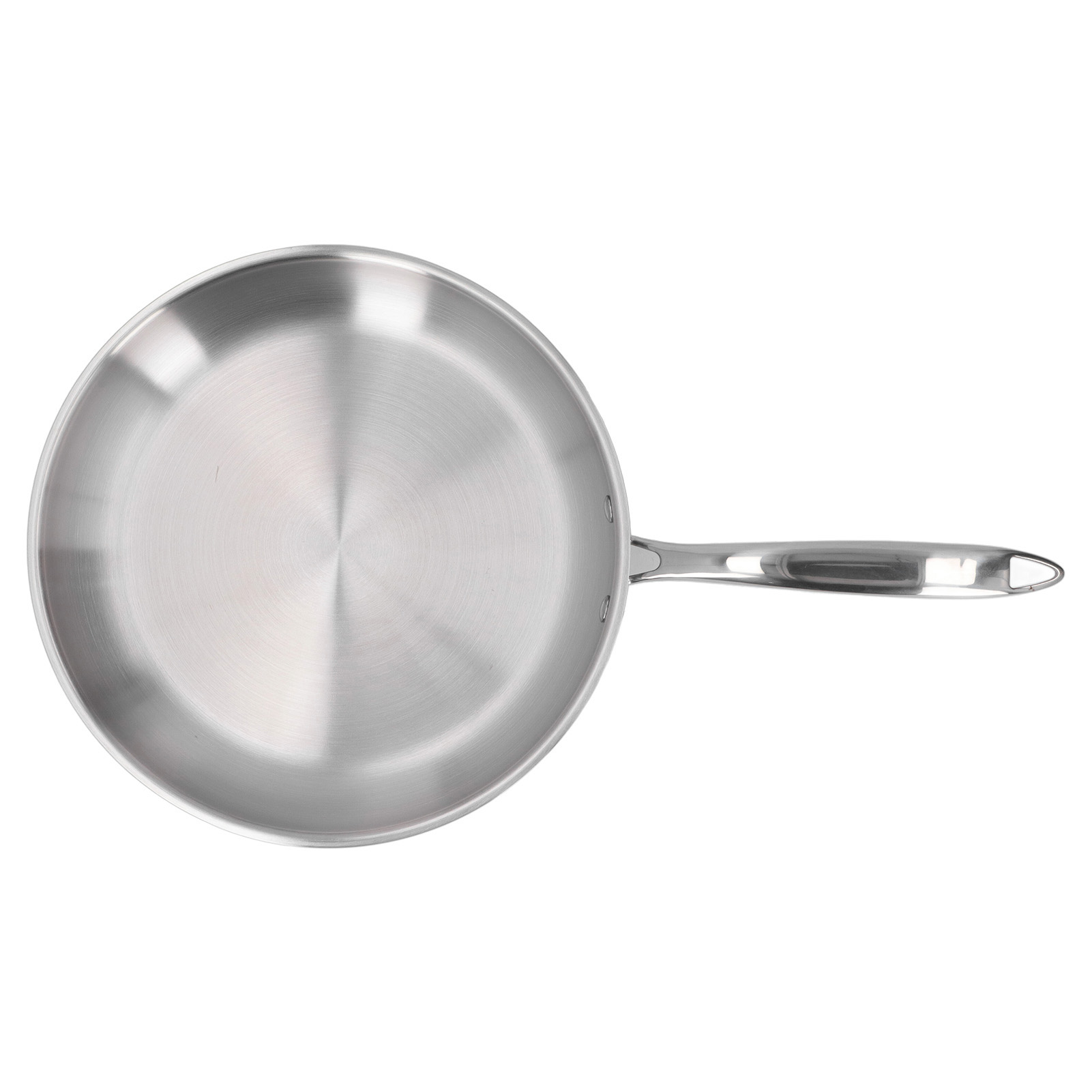 Stekepanne i rustfritt stål, fortykket, 304 3 , ubelagt, rustfritt stålpanne, for omelettkoking