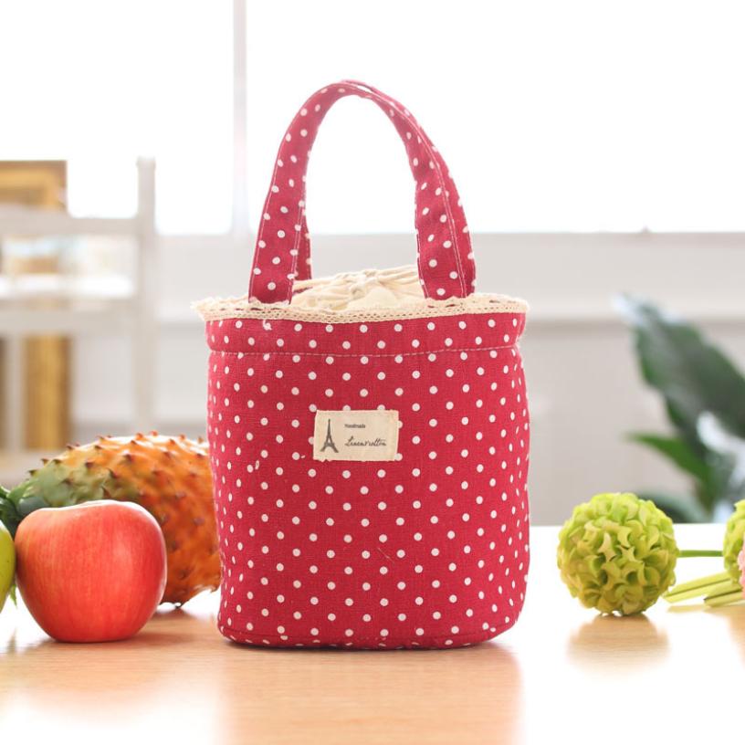 Lägsta pris bärbar matkasse fruktförvaringsväska dam handväska kylväska tote påse lunchbehållare matlåda för barn vuxen