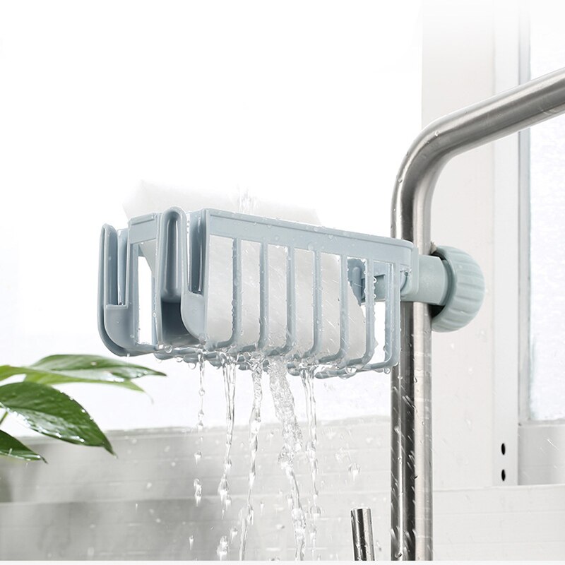 Küche Wasserhahn Waschbecken Korb Gestell Ablauf Schwamm Halfter Regal Organizer Schlecht Trocknen Hängen Gestell Zubehör Für Reinigung Tuch