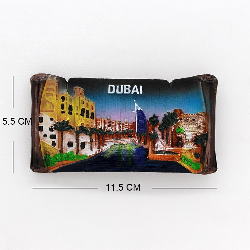 Dubai sejlads hotel souvenir 3d køleskabsmagneter magnetisk køleskab pasta boligindretning dubai arkitektur samling: Dubai 1