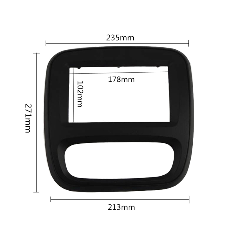 2Din autoradio Fascia DVD panneau tableau de bord Kit pour Renault Trafic Opel Vivaro Up auto stéréo installation tableau de bord panneau