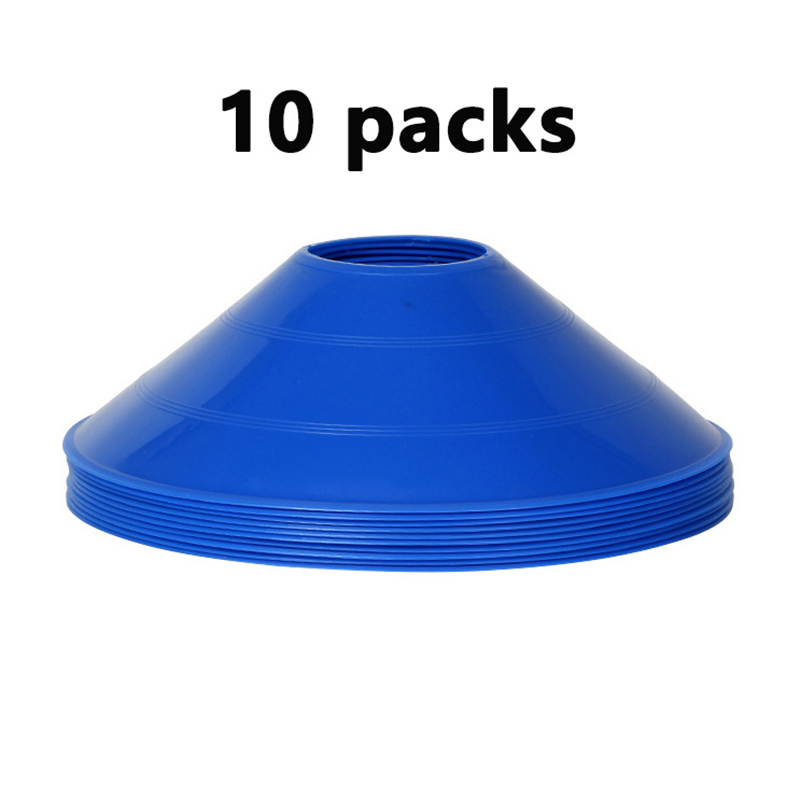 10 Stuks Kegel Set Voetbal Trainingsapparatuur Voor Kid Pro Disc Kegels Agility Oefening Obstakels Vermijden Sport Training Accessoires: Rood