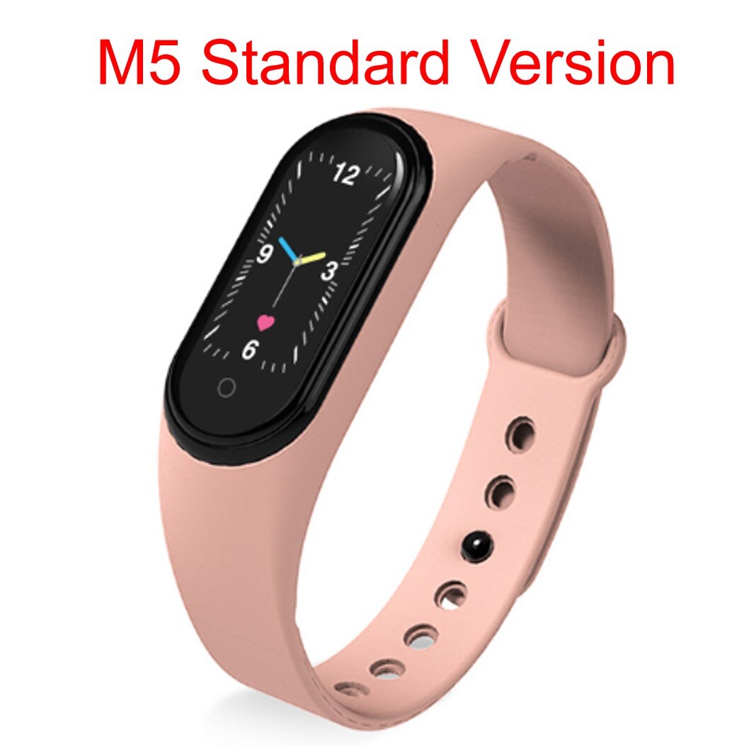 Smart Band Armband M5 Bloeddruk Hartslagmeter Waterdicht Polsband Smart Band Sport Fitness Tracker Smart Horloge M4: Pink M5 Standard