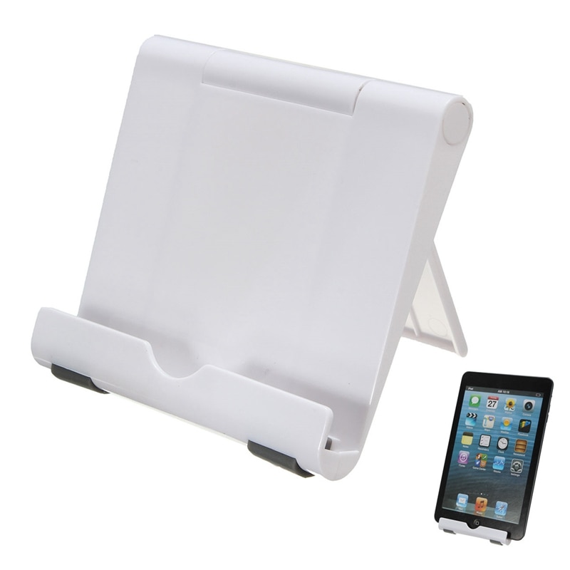 Draagbare Wit tablet Houder Stand Passen Hoek Tablet Stand Universele Houder Ondersteuning Voor tablet/ipad/smartphone