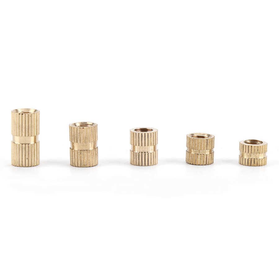 Nuts Brass Slip Nut M6 Brass Nut Flat Knurled Nut Brass for Projects Prints