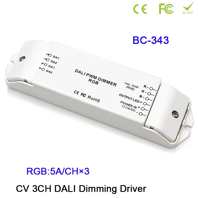 CV DALI Led Dimmer Controller,1CH/3CH/4CH Dimming/RGB/RGBW Dimming Driver Controller for led strip tape light,DC12-24V