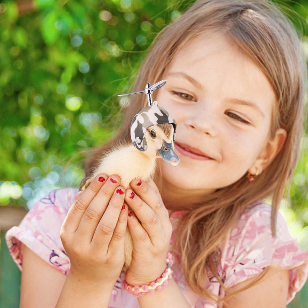 2pcs Funny Chicken Helmet Pet Protective Gear Sun Rain Protection Helmet Costumes Accessories Bird Hens Pet Supplies: Desert camouflage pa