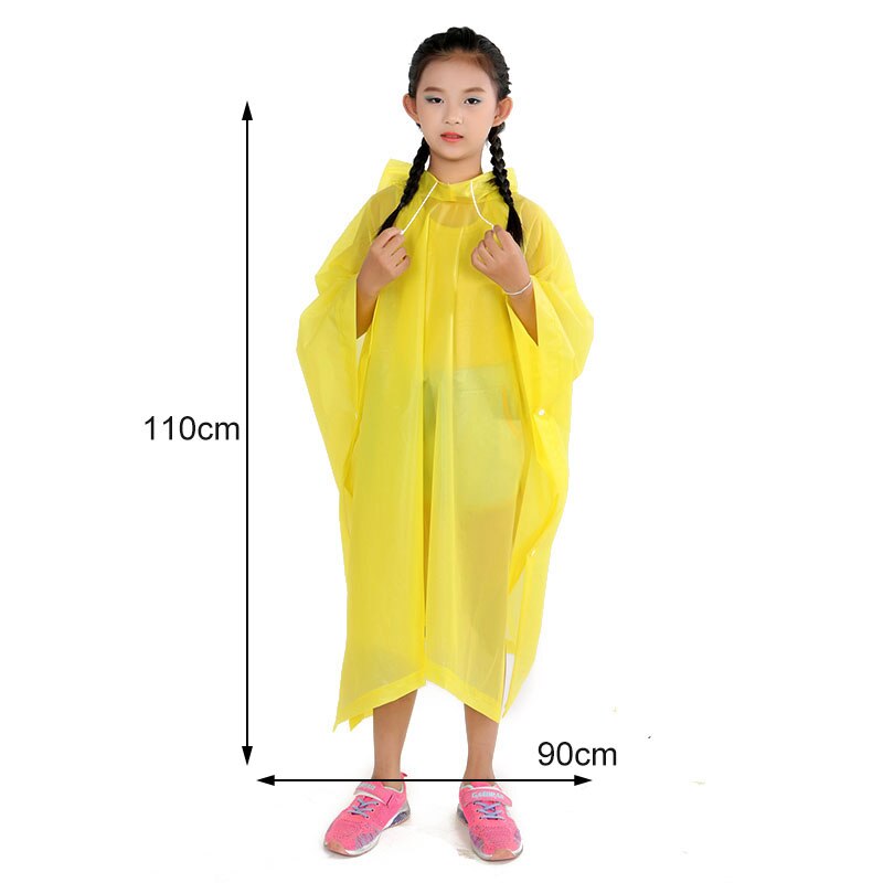 1Pcs Cartoon Dier Stijl Waterdicht Kids Regenjas Voor Kinderen Regenjas Regenkleding Regenpak Student Dier Stijl Regenjas: Yellow1