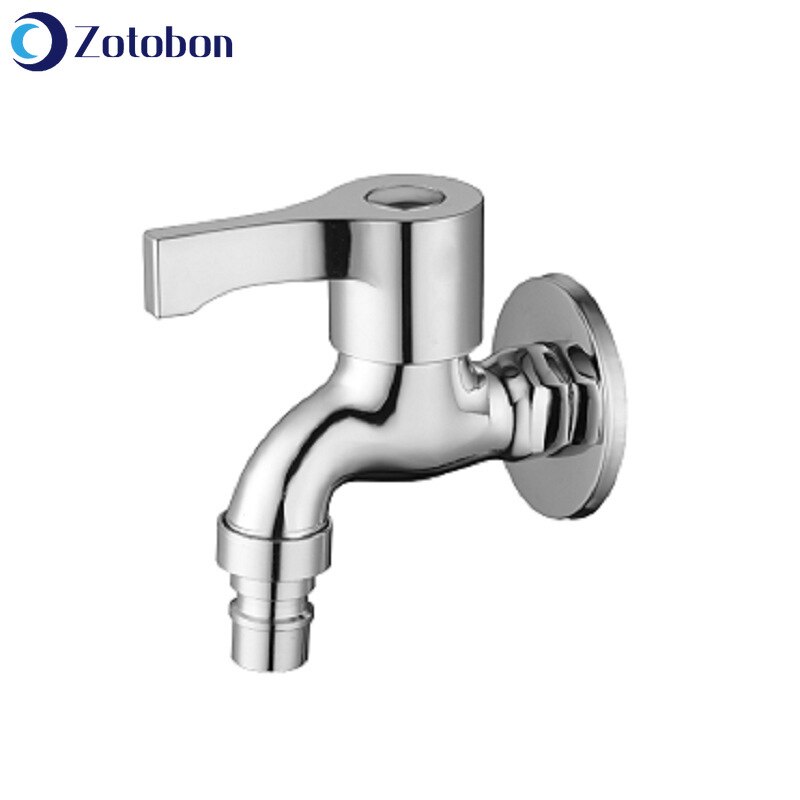 ZOTOBON Double faucet Wall Mount Washing Machine mop faucet Multi-function outdoor Balcony Water Tap Laundry Bibcock taps F8