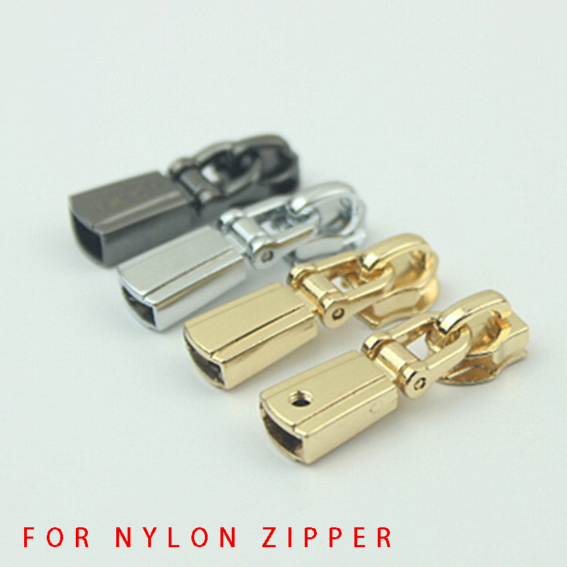Meetee – fermetures à glissière en métal et Nylon, 10 pièces, 5 #, pendentif à vis, fermeture à glissière, fermeture à glissière, accessoire de vêtement
