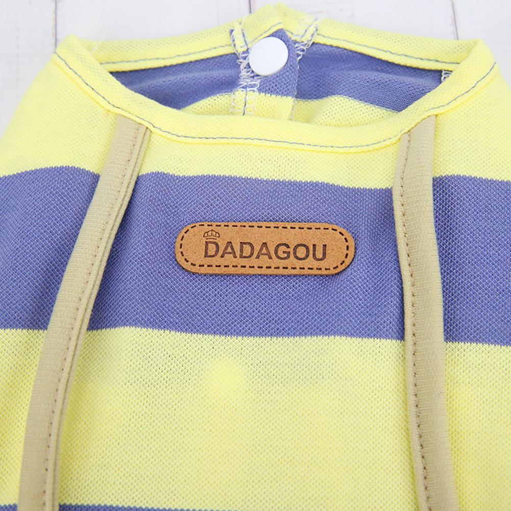 50% Sales! Pet Overall Stripe Soft Cotton Puppy Jumpsuit for Walking