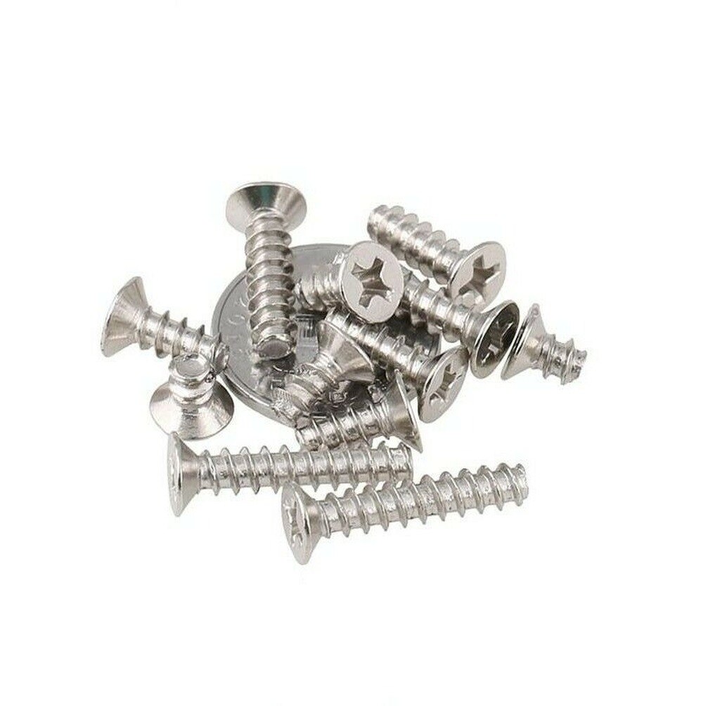 100PCS M3 M3.5 M4 Nickel-plated cross countersunk head tapping screws glasses small screws