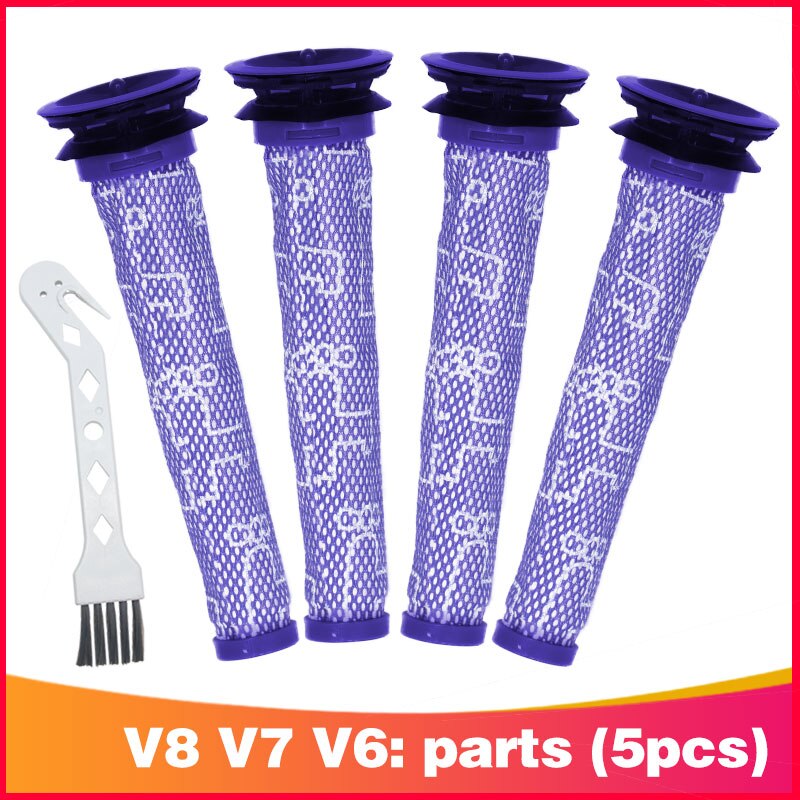 Meilleur pré-filtre et 2 kit de filtres HEPA pour aspirateur balai sans fil Dyson V6 absolu. Remplace les parties 965661-01 et 966741-01: Lavande