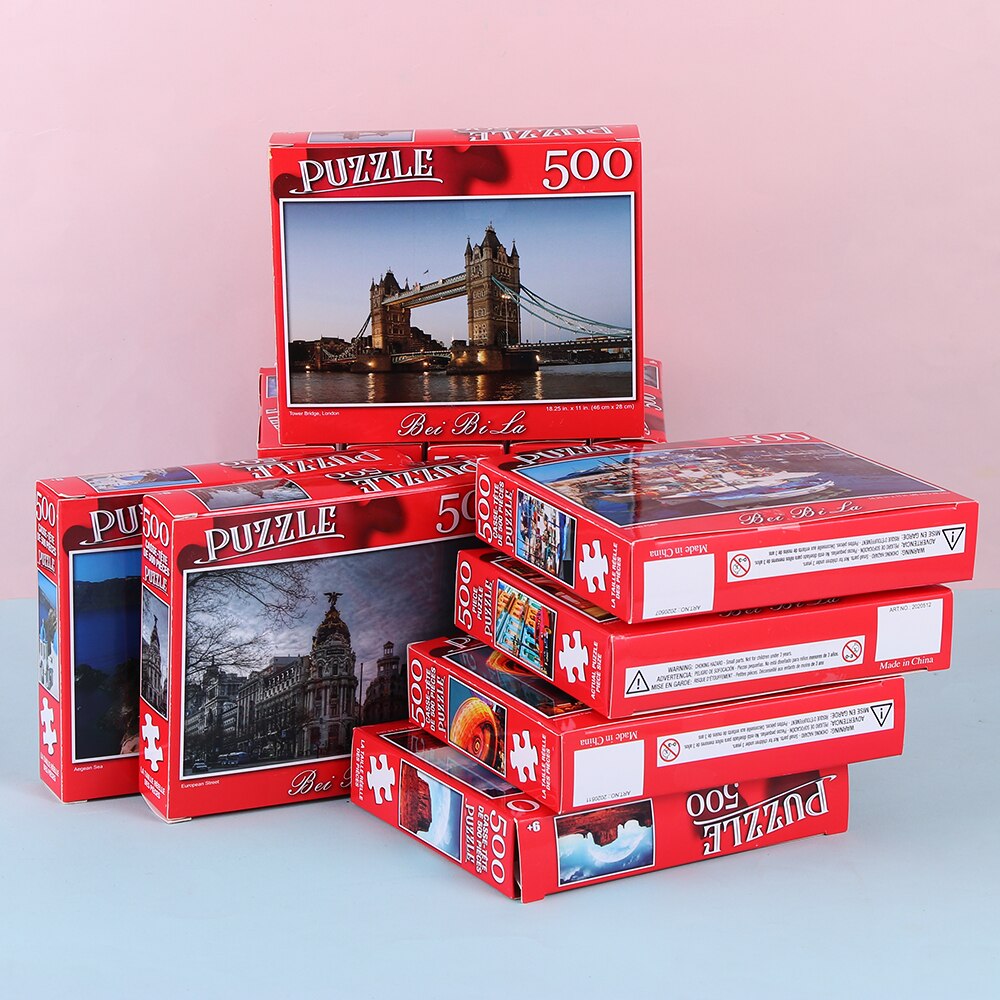 500 stück Bildungs Puzzle Puzzle Dekompression Spiel Erwachsene Rätsel Spielzeug Landschaften Rätsel Wohnkultur