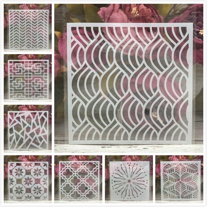 8 stuks cirkelsnijmatrijzen voor kaarten, stansen gesneden sjablonen voor DIY plakboeken, fotoalbum, decoratief reliëfpapier