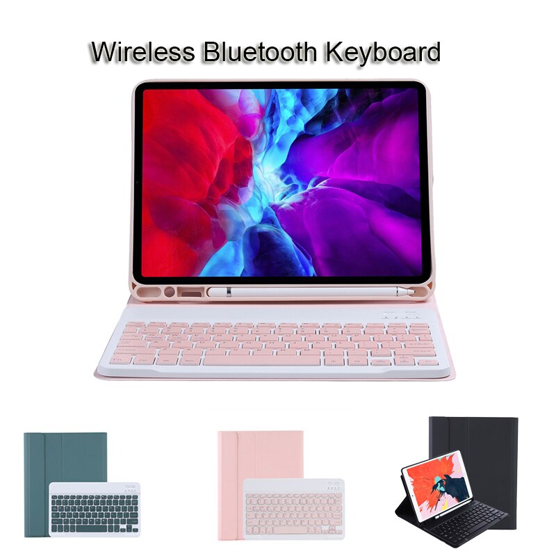 Generatie Bluetooth Wireless Tablet Keyboard Case Voor Ipad 11th Snoep Kleuren Met Stand &amp; Pen Slot Tablet Toetsenbord