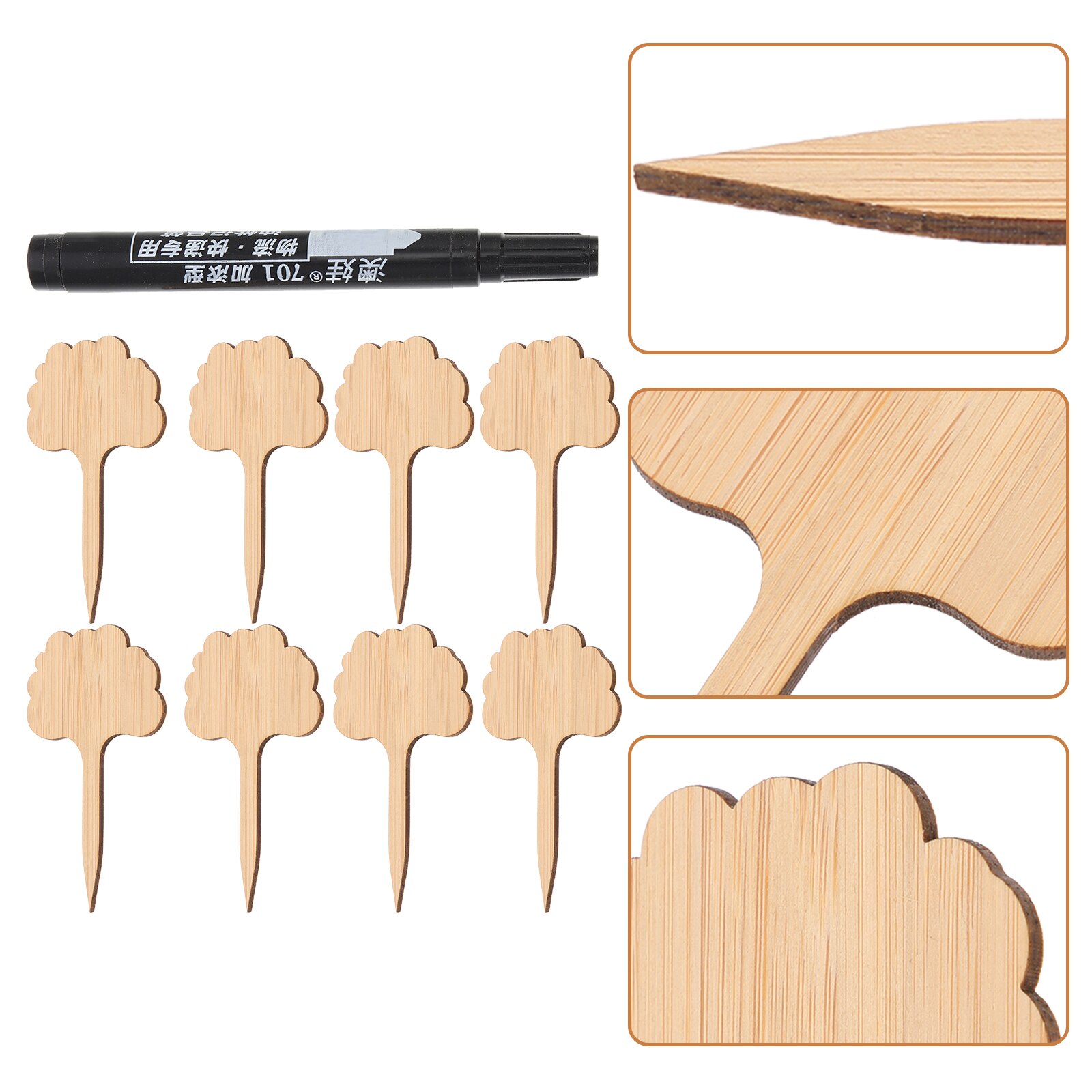 1 Set Van Bamboe Plant Labels Plant Naam Tags Tuinieren Levert Plant Onderscheiden Labels