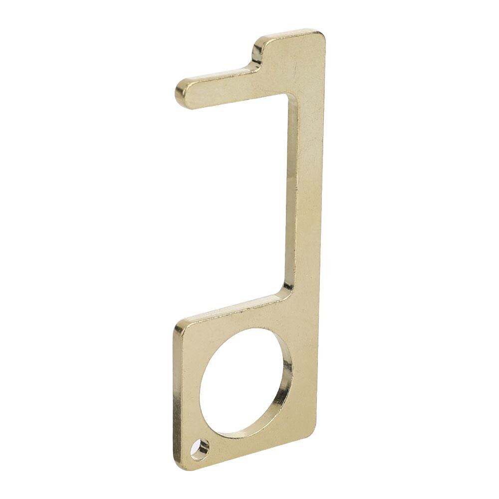 Praktisk fjederstål nøgleudsugningsværktøj døråbner lås åbningsværktøj nødhjælp husholdning holdbar med nøglering reparation: Guld